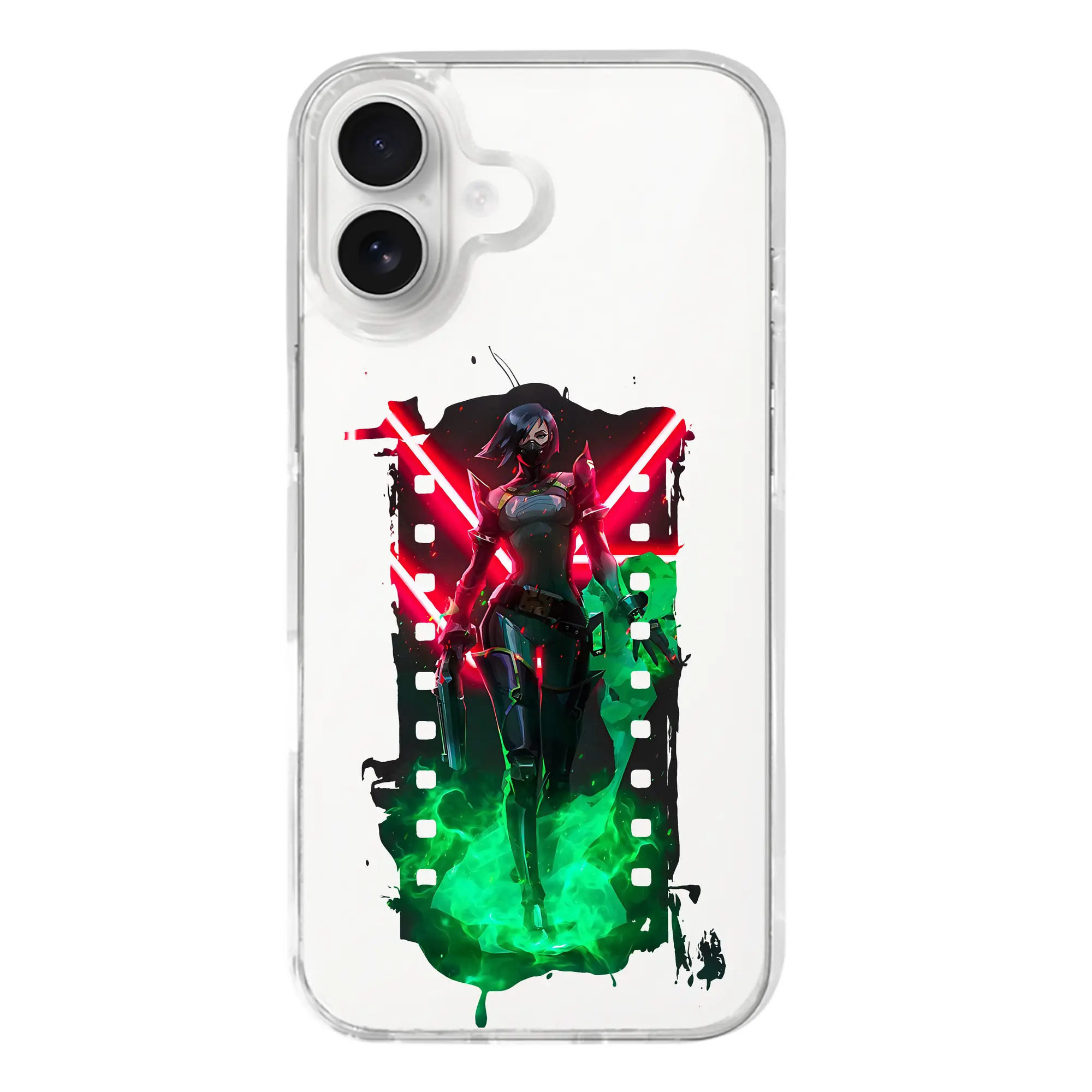 VALORANT グッズ,ヴァイパー - iPhone 17シリーズ 透明スマホケース – 薄型・耐衝撃・精密フィット保護カバー